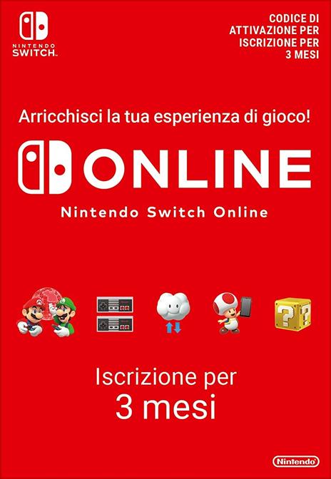 Console Nintendo Switch + Gioco Mario Kart 8 Deluxe + 3 mesi abbonamento Nintendo Switch Online - 3