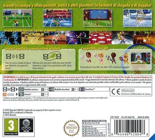 Mario Tennis Open - Nintendo Selects - 3DS - 3