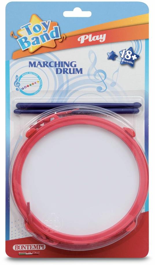 Tamburo Con Tracolla Completo Di Bacchette