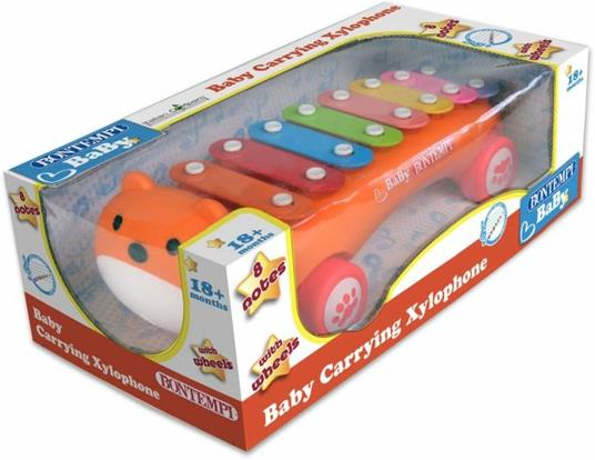 Bontempi 55 1825 Xilofono Con Ruote Con 8 Note Metalliche Colorate E Bacchetta In Dotazione.