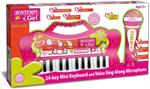 Bontempi Tastiera 24 Tasti con Microfono Karaoke Girl