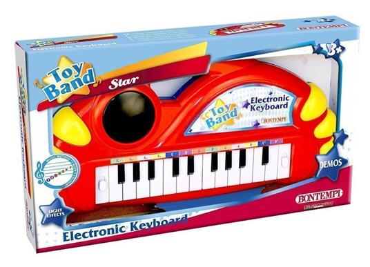 Toy Band Star. Tastiera Elettronica da Tavolo a 22 Tasti con Sfera Luminosa. Bontempi (12 2230)