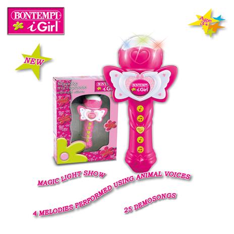 Microfono Karaoke con Effetti Sonori e Luminosi. Bontempi (41 2071) - 2