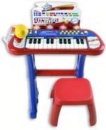 Bontempi Electronic Keyboard with stool and microphone