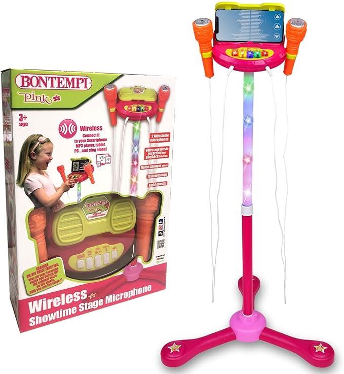Bontempi Doppio Microfono da palcoscenico con connessione Wireless