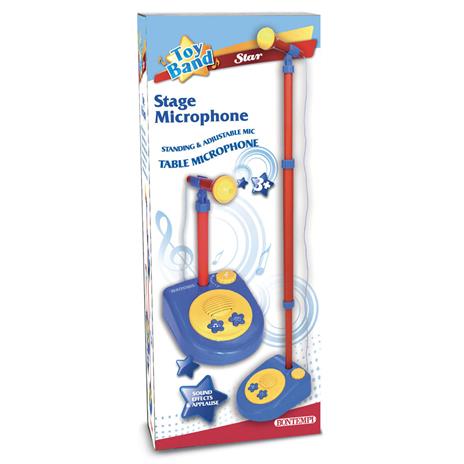 Toy Band Star. Microfono da Palcoscenico con Asta Regolabile. Bontempi (40 1220) - 6