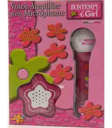 I Girl. Microfono Karaoke con Amplificatore Ed Effetti Luminosi. Bontempi (42 4171)