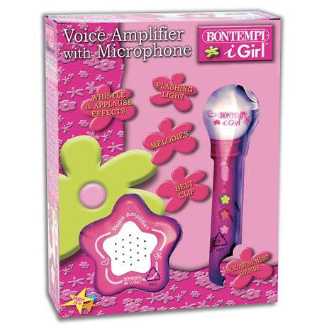 I Girl. Microfono Karaoke con Amplificatore Ed Effetti Luminosi. Bontempi (42 4171) - 5