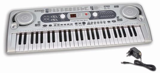 Tastiera 54 Tasti con Display Lcd 100 Suoni. Polifonia 4 Note. Bontempi (16 5415)