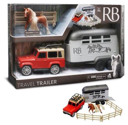 Fuoristrada + Trailer Trasporto E Cavallo Cm 9,5