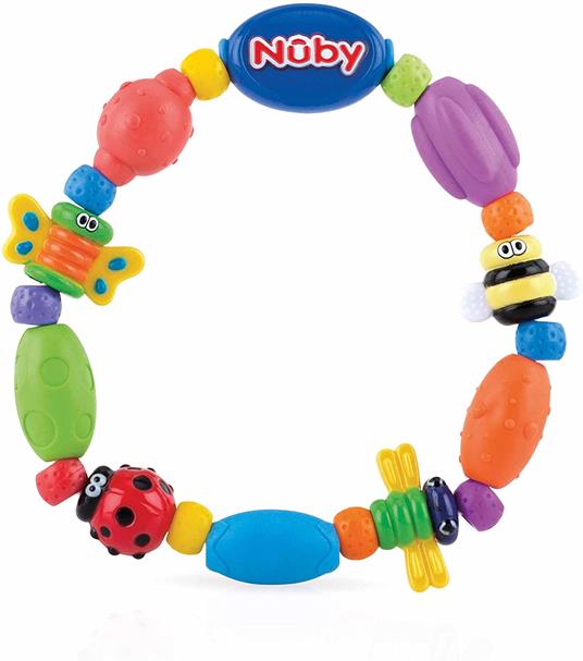 Nuby Anello massaggiagengive Bug-a-Loop - 3m+