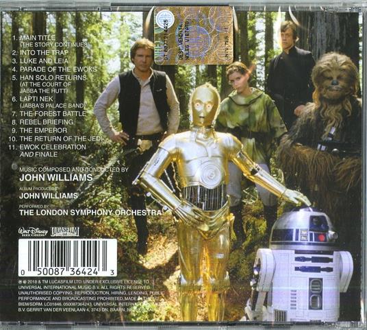 Star Wars. Return of the Jedi (Colonna sonora) - CD Audio - 2