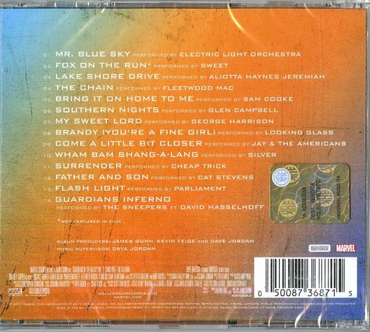 Guardians of the Galaxy vol.2 (Colonna sonora) - CD Audio - 2