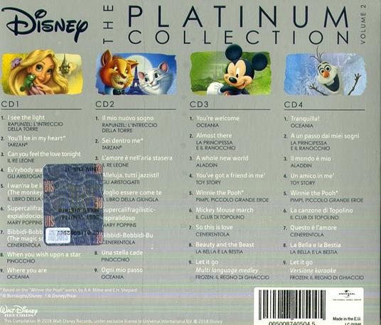 Disney. The Platinum Collection (Colonna Sonora) - CD Audio - 2