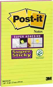 Cartoleria 2 Blocchetti Post-it Notes Super Sticky Post-it