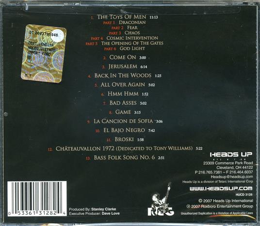 The Toys of Men - CD Audio di Stanley Clarke - 2