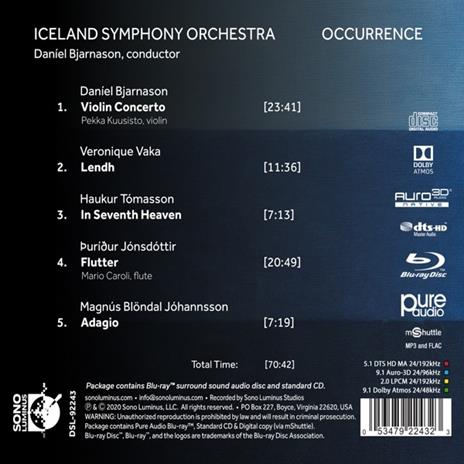 Occurrence - CD Audio di Daniel Bjarnason - 2