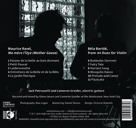 High-Low Duo: Ravel & Bartok - CD Audio - 2