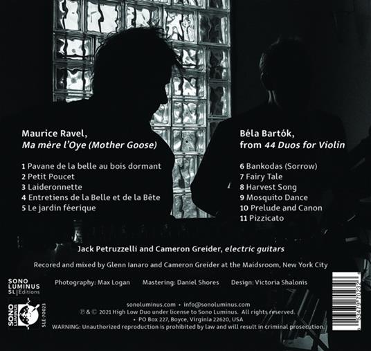 High-Low Duo: Ravel & Bartok - CD Audio - 2