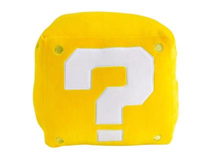 Super Mario Mocchi-mocchi Peluche Figura Mega Question Mark Block 22 Cm Tomy