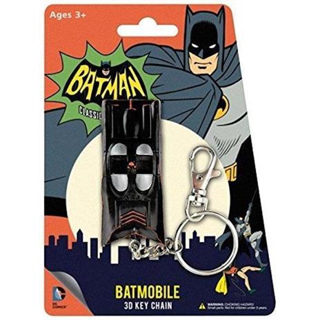 Dc Comics Keychain Portachiavi Batmobile 1966 Bendable Mini Figure - 3