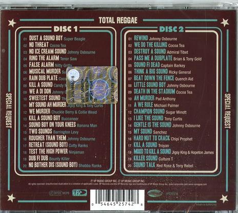 Total Reggae. Special Request - CD Audio - 2