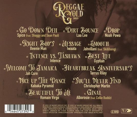 Reggae Gold 2021 - CD Audio - 2