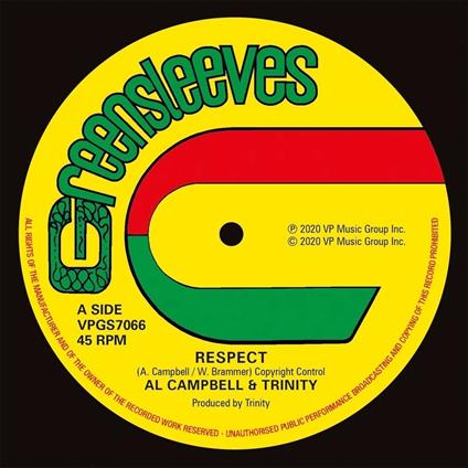 Respect / Vampire - Vinile 7'' di Trinity,Al Campbell