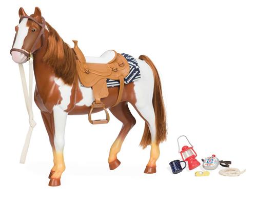 OG Dolls BD38017Z. Cavalli Trail Riding Horse. Cavallo Pezzato