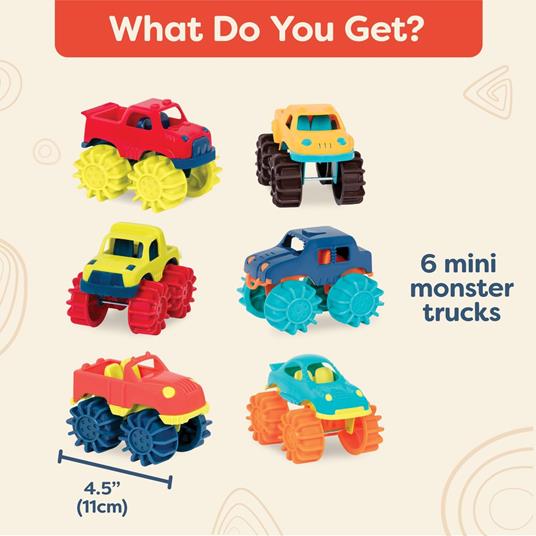 B Toys Happy Cruiseres Mini Monster Truck - 6