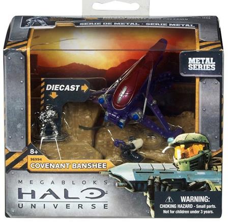 Megabloks Halo Universe Metal Series Covenant Banshee Die Cast Mini Figure - 5