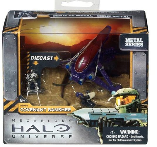 Megabloks Halo Universe Metal Series Covenant Banshee Die Cast Mini Figure - 5