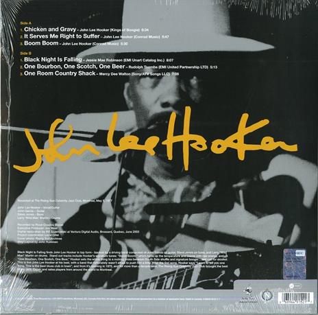 Black Night Is Falling. Live - Vinile LP di John Lee Hooker - 2