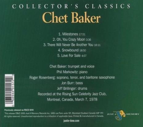 Love for Sale - CD Audio di Chet Baker - 2