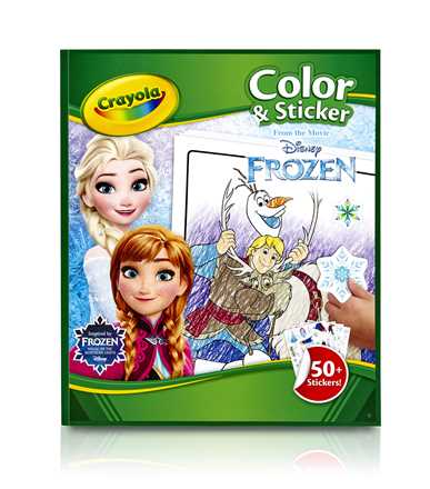 Giocattolo Color&Sticker Book Libro/album da colorare. Crayola (Frozen) Crayola