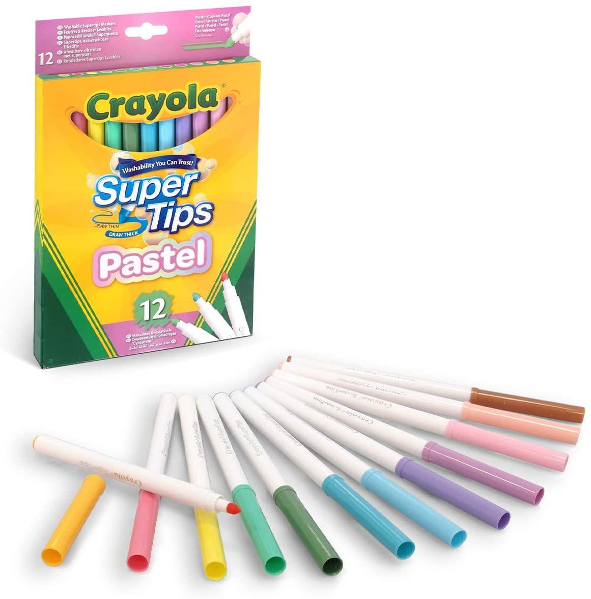 12 Superpunta Lavabili Colori Pastello