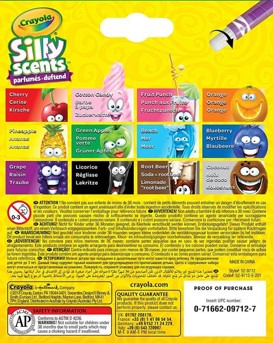 I Profumelli. 12 Pennarelli Punta Maxi Lavabili Profumati - 6