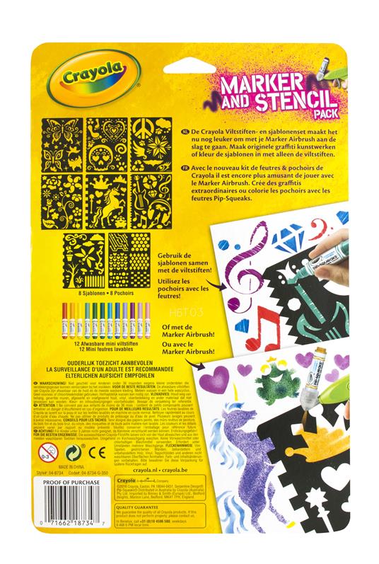 Pennarelli & Stencil Set. Girl - 3