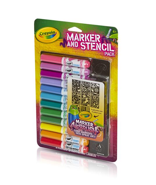 Pennarelli & Stencil Set. Girl - 10
