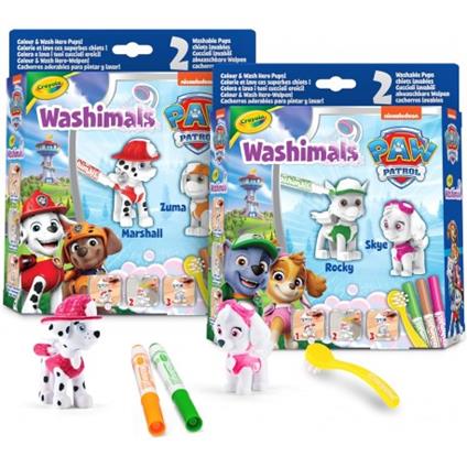 Crayola Washimals Pets - Set 2 Cuccioli Paw Patrol
