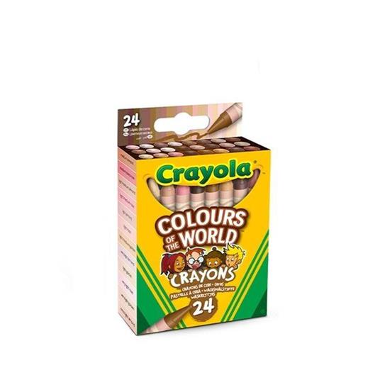 Crayola: 24 Pastelli A Cera Colours Of The World
