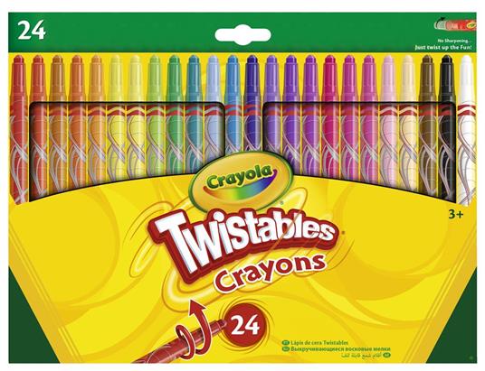 24 Pastelli Gira e Colora Twistable