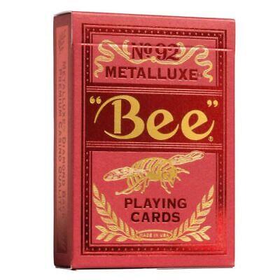 Mazzo carte Bicycle - Bee Metalluxe Red
