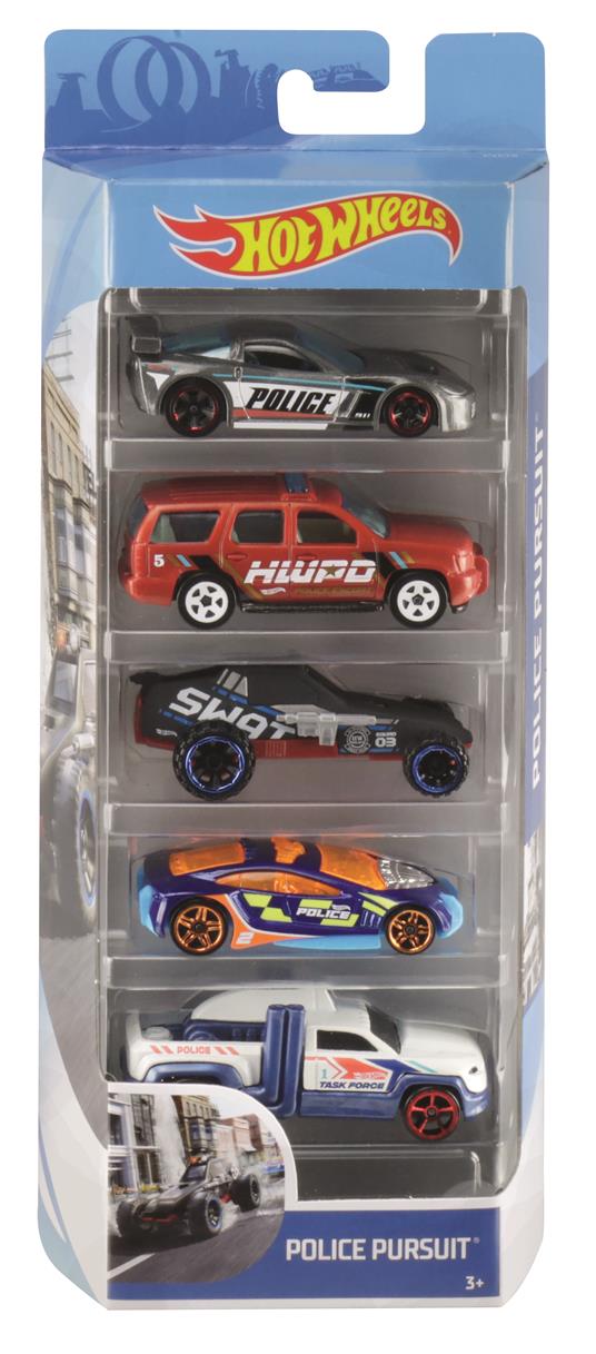 HOT WHEELS - 5 Veicoli, Confezione Assortimento di Veicoli in scala 1:64 - 3