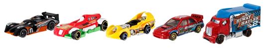HOT WHEELS - 5 Veicoli, Confezione Assortimento di Veicoli in scala 1:64 - 6