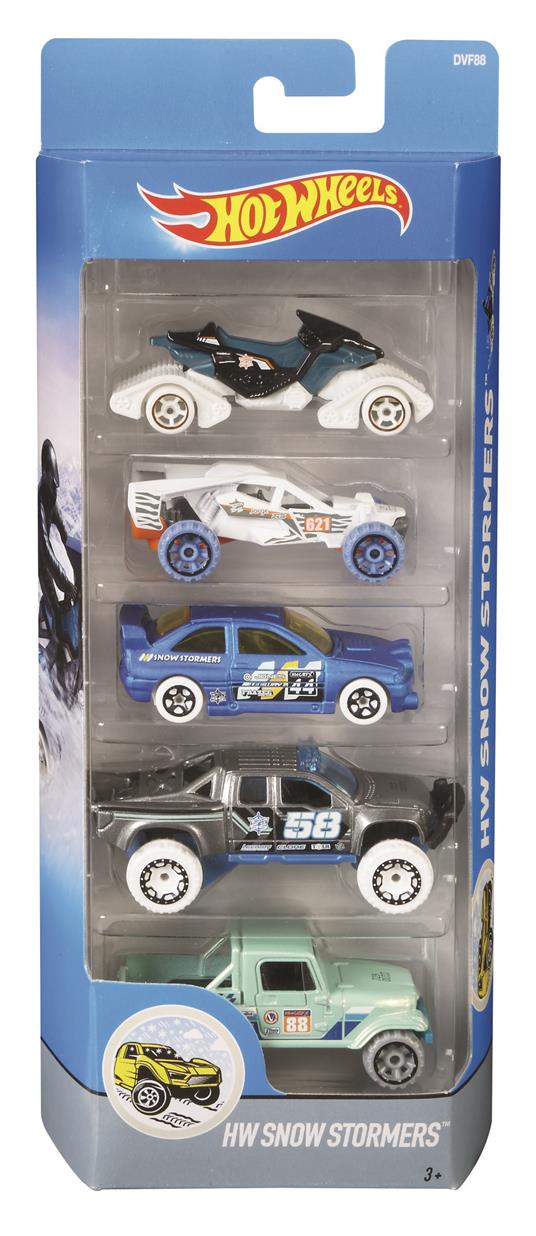 HOT WHEELS - 5 Veicoli, Confezione Assortimento di Veicoli in scala 1:64 - 7