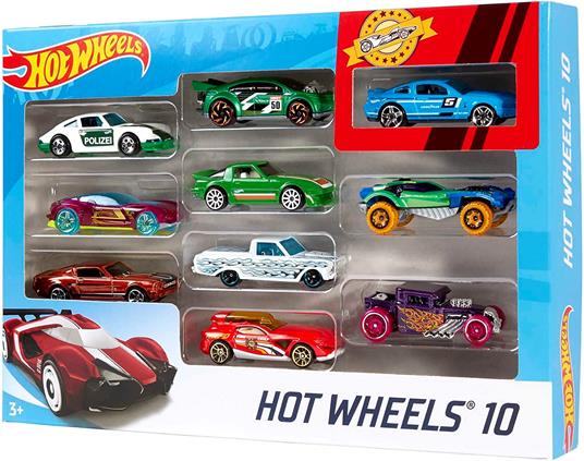 Hot Wheels - Set Macchinine da 10 Veicoli in Scala 1:64, con Decorazioni Mozzafiato, da Collezionare, Single, 54886 - 6