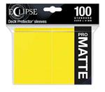 Standard Sleeves PRO-Matte Eclipse Lemon Yellow (100 Sleeves) (E-15620)