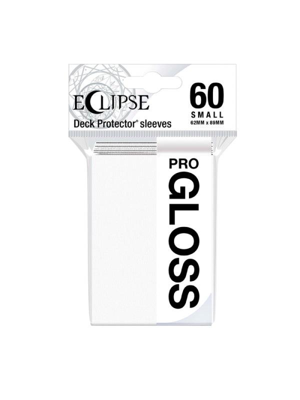 Small Sleeves - PRO-Gloss Eclipse - Arctic White (60 Sleeves) (E-15624)