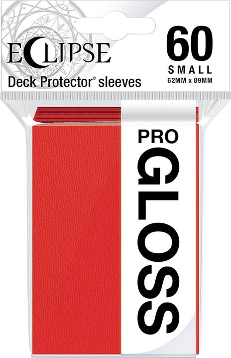 Small Sleeves - PRO-Gloss Eclipse - Apple Red (60 Sleeves) (E-15628)